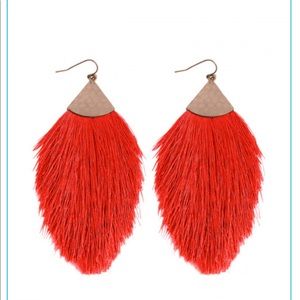 Earrings red